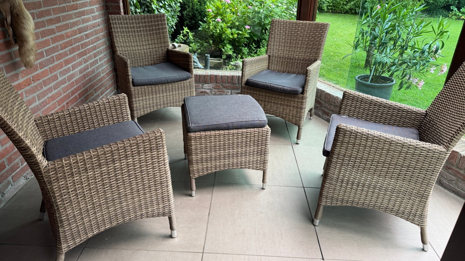 Garden Collection Dublin dining tuinstoel, Ophalen, Zo goed als nieuw, Wicker