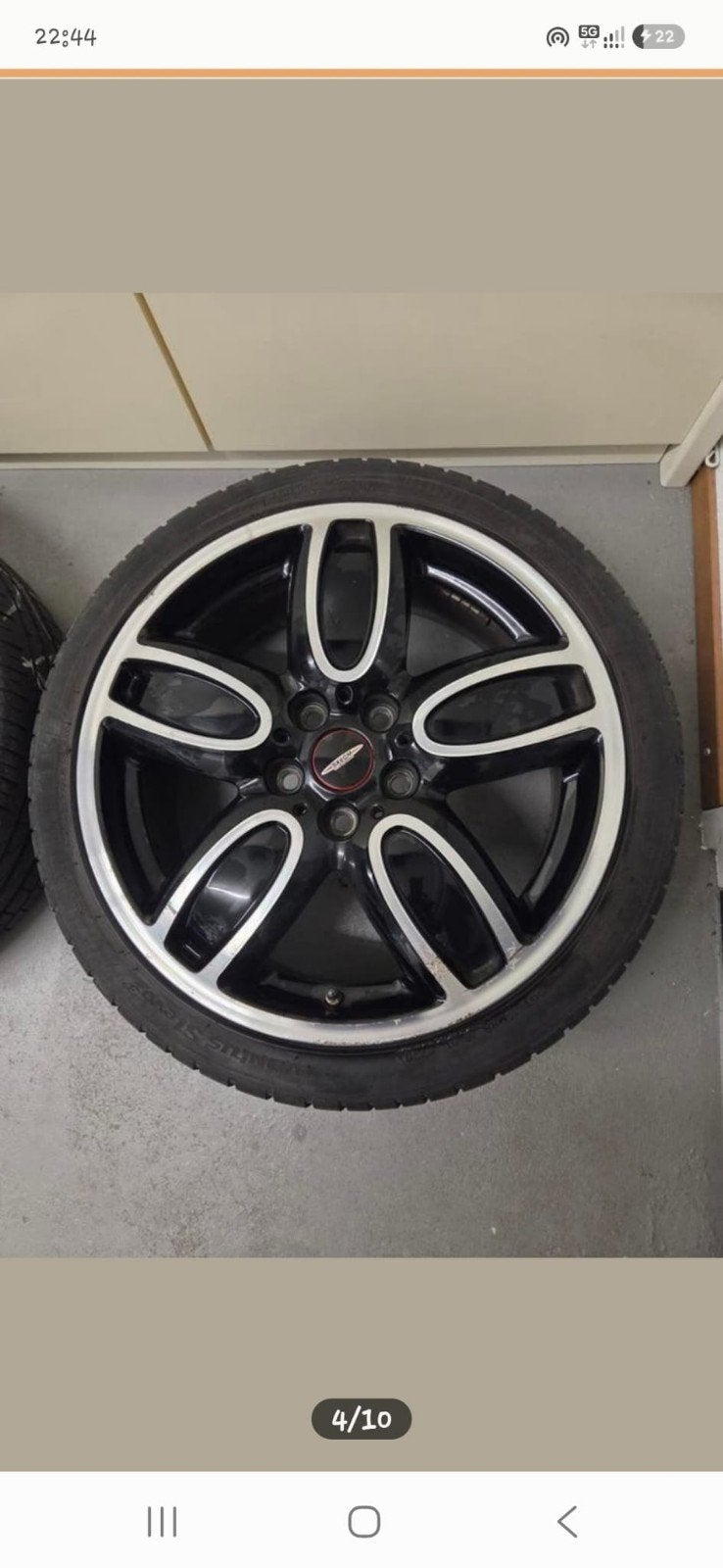 4 Cooper Works velgen met banden, Ophalen, Gebruikt, Banden en Velgen, 17 inch
