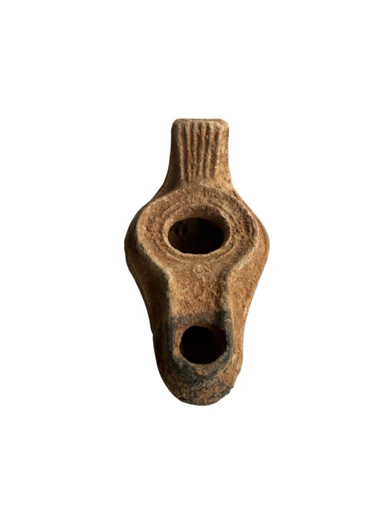 Bodemvondst Terracotta Olielampje - Laat Romeins/Byzantijns, Ophalen of Verzenden
