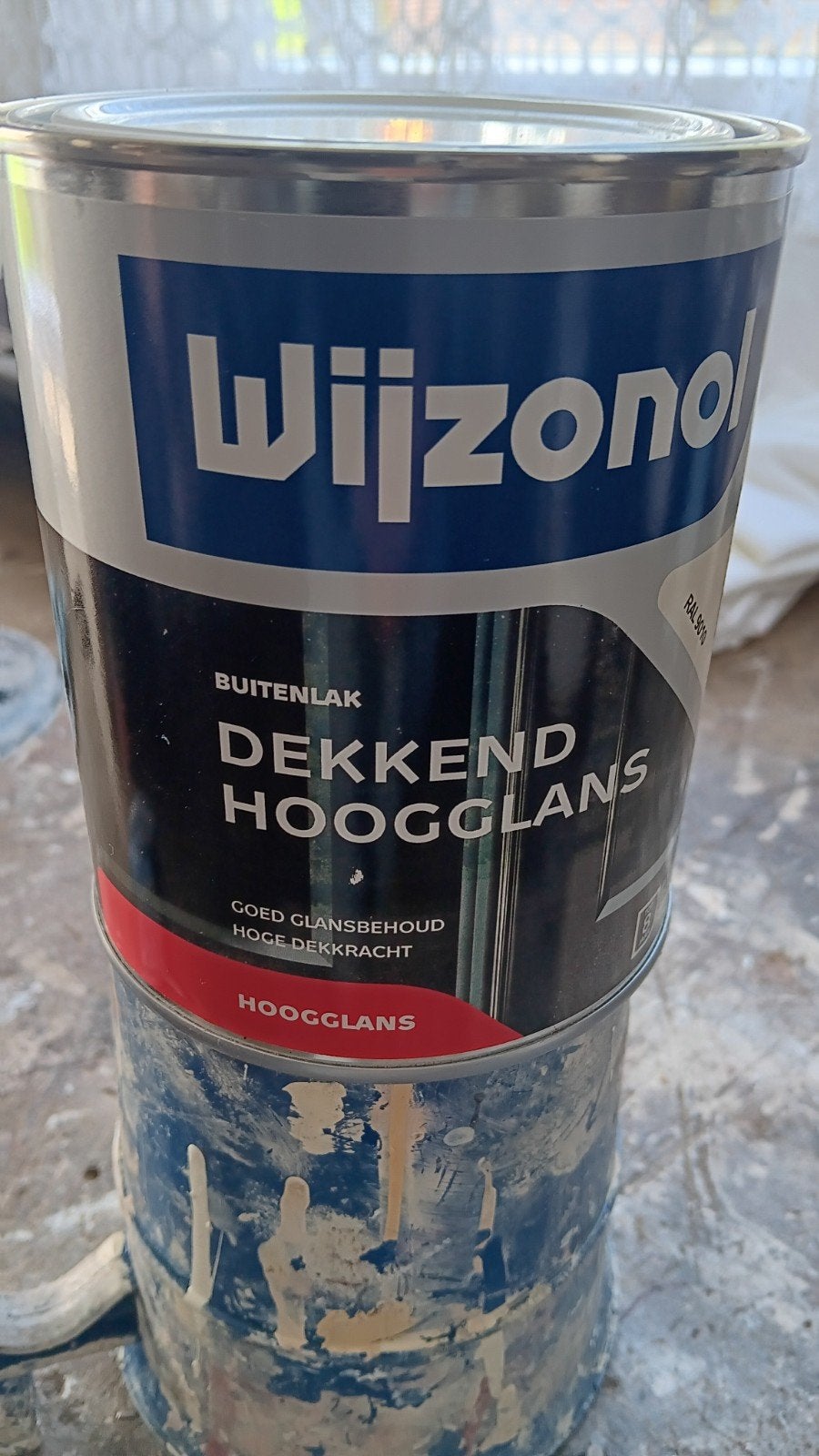 Wijzonol Buitenlak Hoogglans RAL 9010 Wit - 0,75L, Ophalen, Nieuw, Wit, Lak