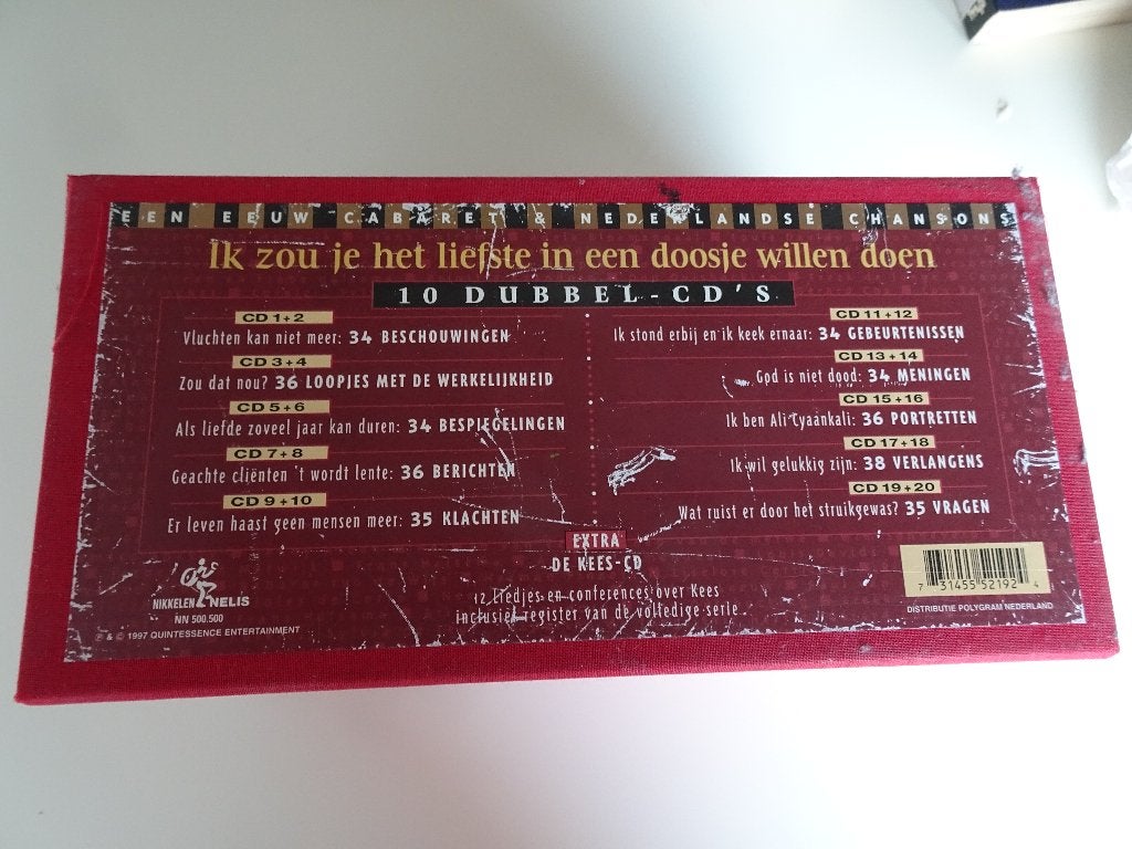 Ik zou je het liefst in een doosje willen doen, Cd's en Dvd's, Gebruikt, Boxset, Ophalen of Verzenden, Levenslied of Smartlap