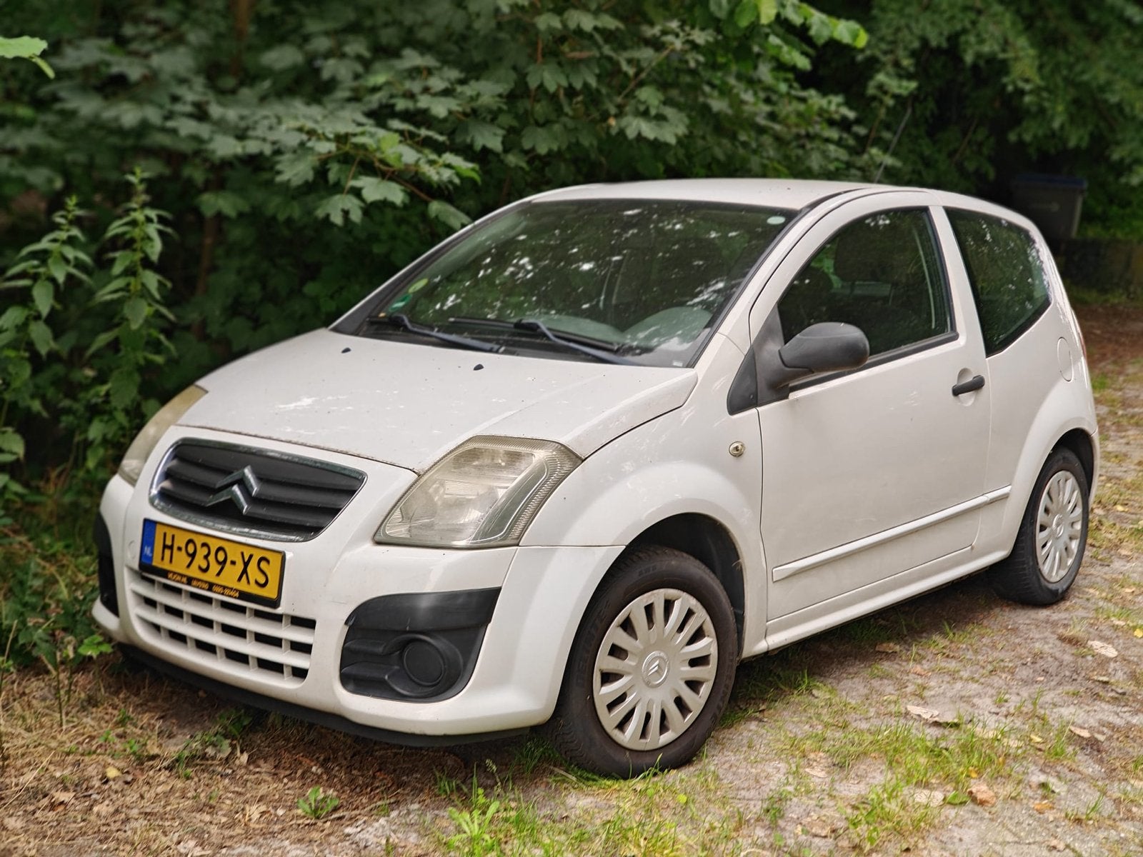 Citroën C2 1.1 I 2009 Wit, Auto's, Voorwielaandrijving, 450 kg, 31 €/maand, 4 cilinders