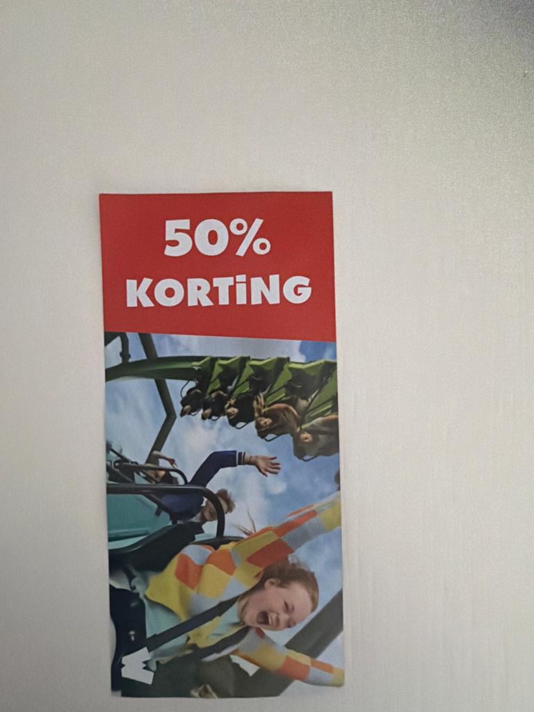 Walibi kortingsbon tot 31 mei 2026, Eén persoon, Kortingskaart