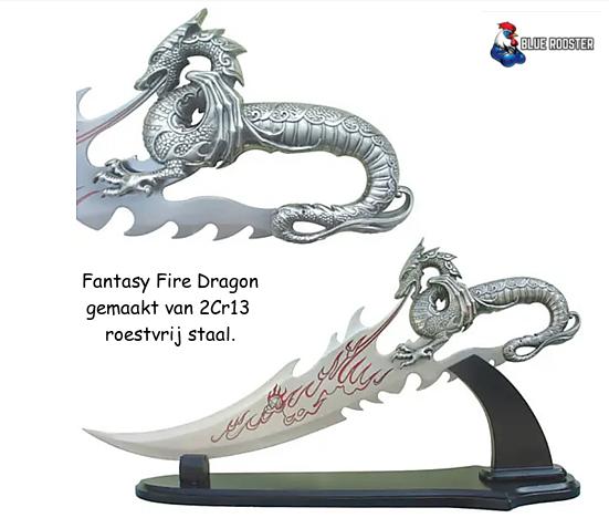 Fantasy Draak | Survivor – Groot decoratief fantasie mes, Ophalen of Verzenden, Nieuw