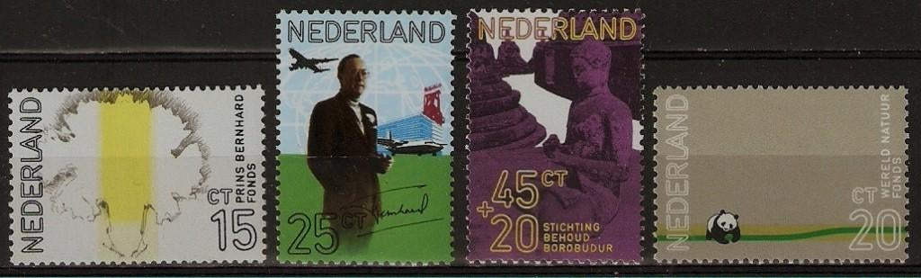 Nederland 992-995 serie Prins Bernhard., Postzegels en Munten, Postzegels | Nederland, Verzenden, Postfris