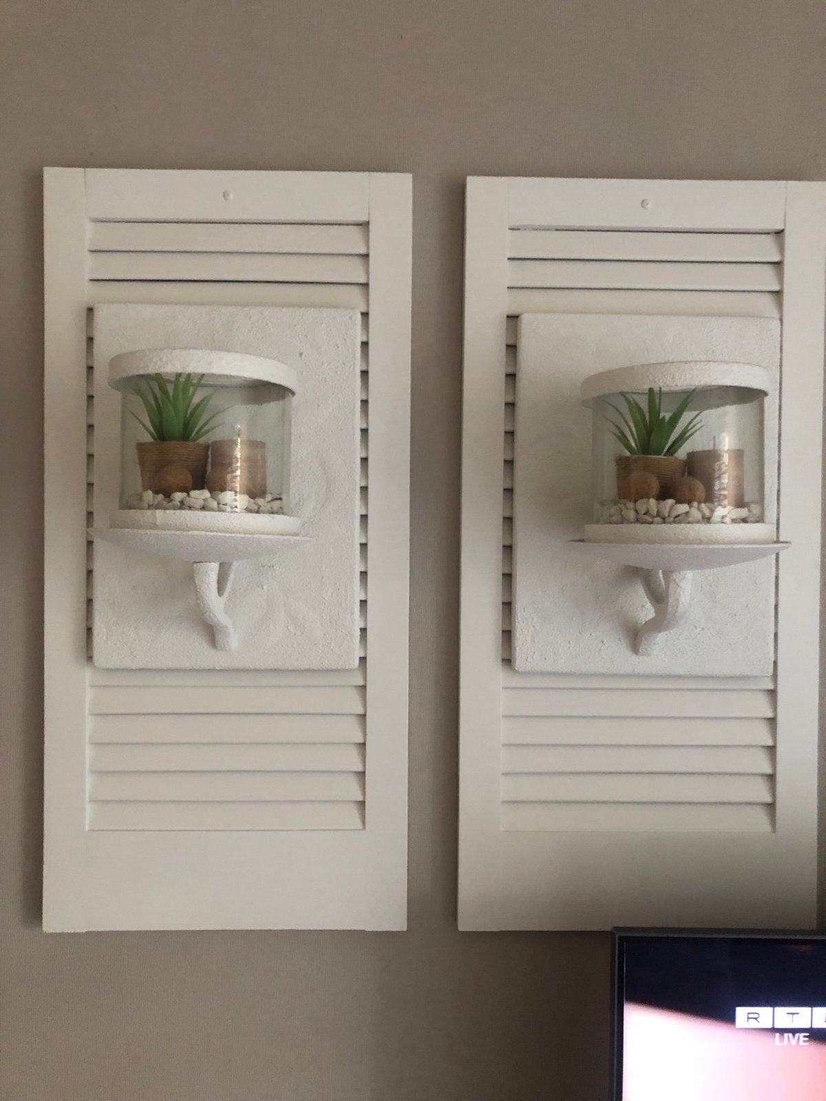 Houten achterrek met decoratie 80x38cm, Ophalen, Hout, Gebruikt, Landelijk