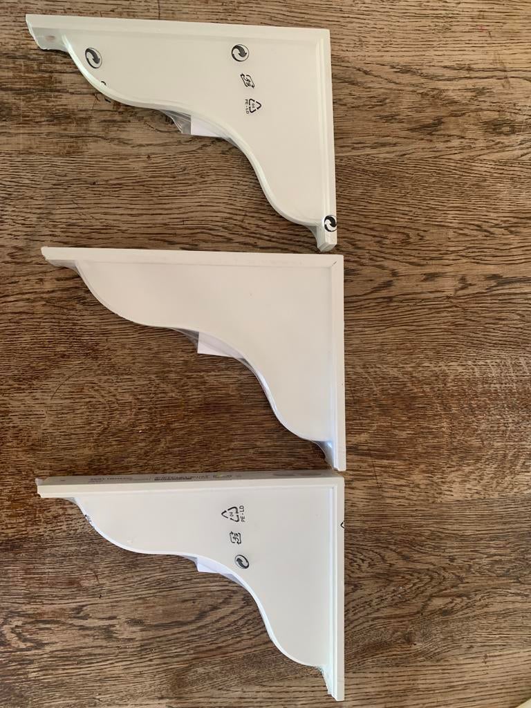 3x plankdrager wit, nieuw, Huis en Inrichting, Woonaccessoires | Wandplanken en Boekenplanken, Ophalen of Verzenden, Nieuw