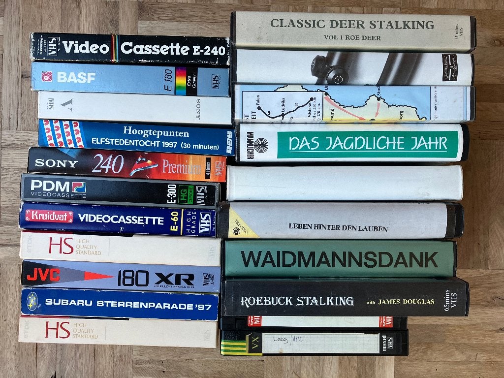 Diverse vhs videobanden(o.a.jacht/jagen), Gebruikt, Alle leeftijden, Ophalen of Verzenden, Documentaire
