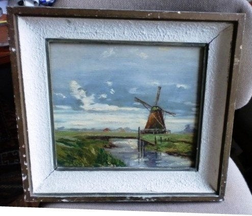 Strybol  1927 - 2005  Gent   Belgié ., Doek, Realistisch, Ophalen of Verzenden, Landschap