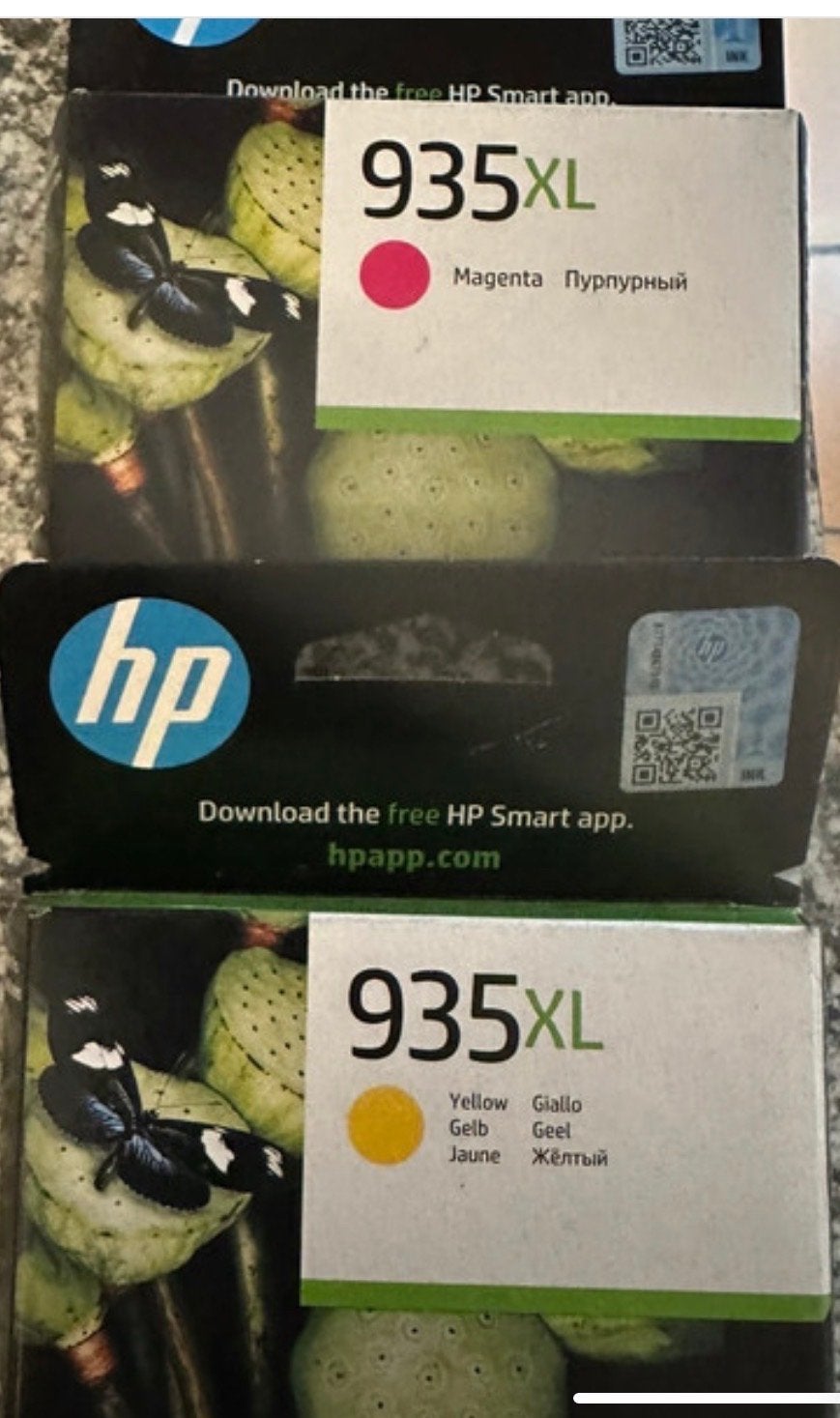 HP 935XL Magenta & Geel Inktcartridges, Ophalen of Verzenden, Nieuw, Cartridge