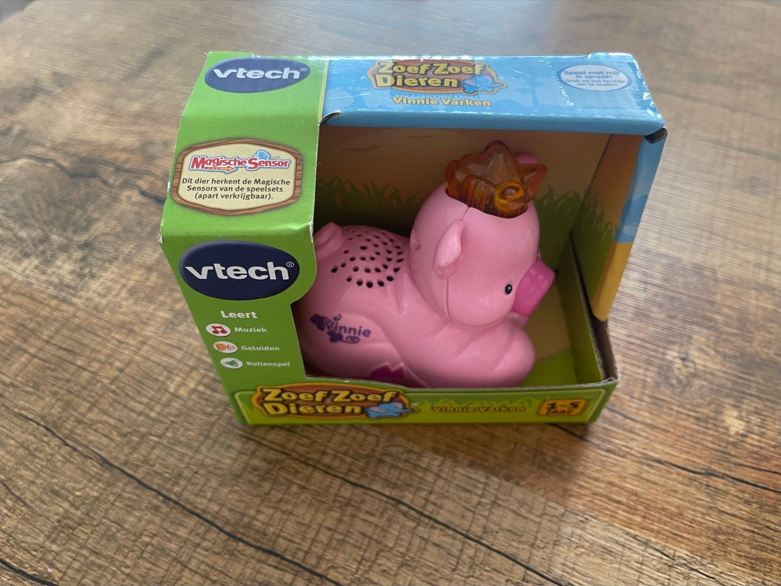 VTech Zoef Zoef Dieren Vinnie Varken - Nieuw in doos, Ophalen of Verzenden, Nieuw, Overige typen, Met geluid