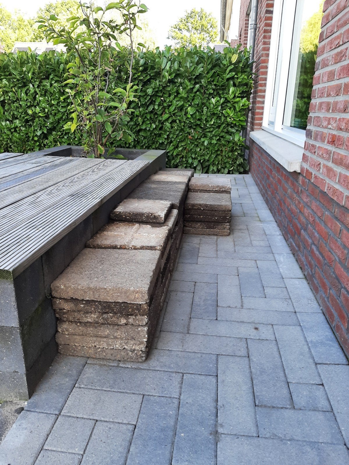 Gebruikte terrastegels van beton, Ophalen, Gebruikt, Minder dan 5 m², Beton