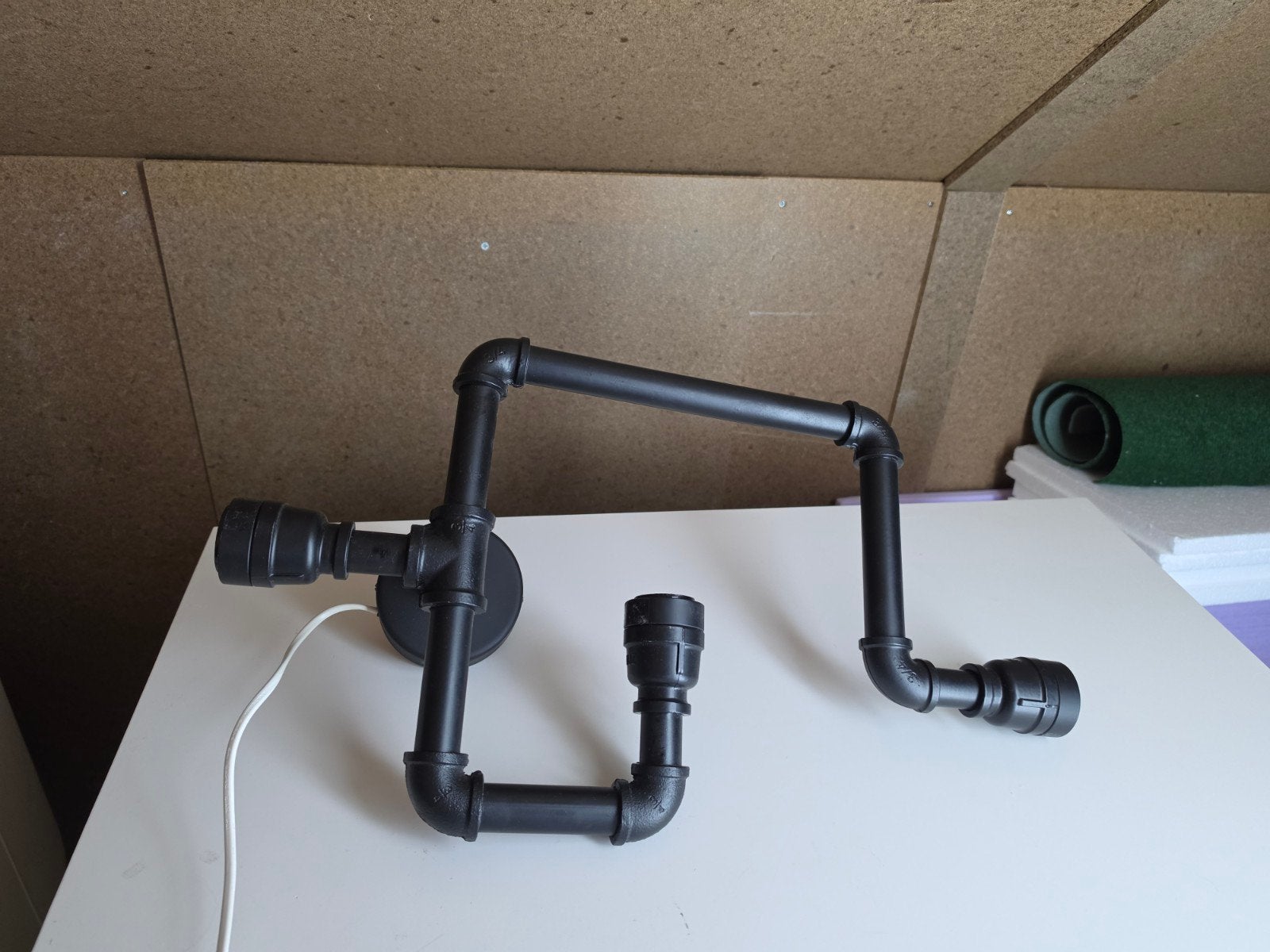 retro buizenlamp 3 fittingen nieuwstaat, Ophalen of Verzenden, Zo goed als nieuw