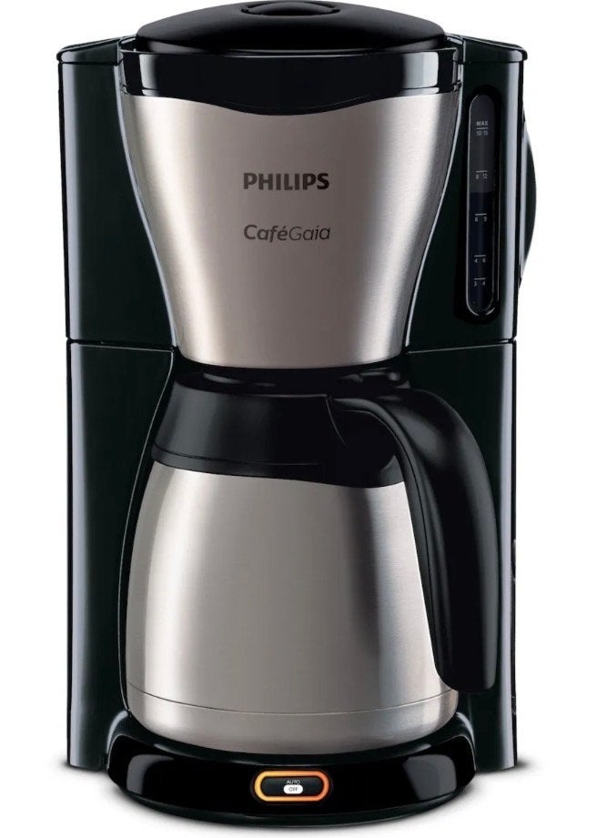 Philips Café Gaia Koffiezetapparaat met Thermoskan, Koffiemachine, Gemalen koffie, Ophalen of Verzenden, Zo goed als nieuw