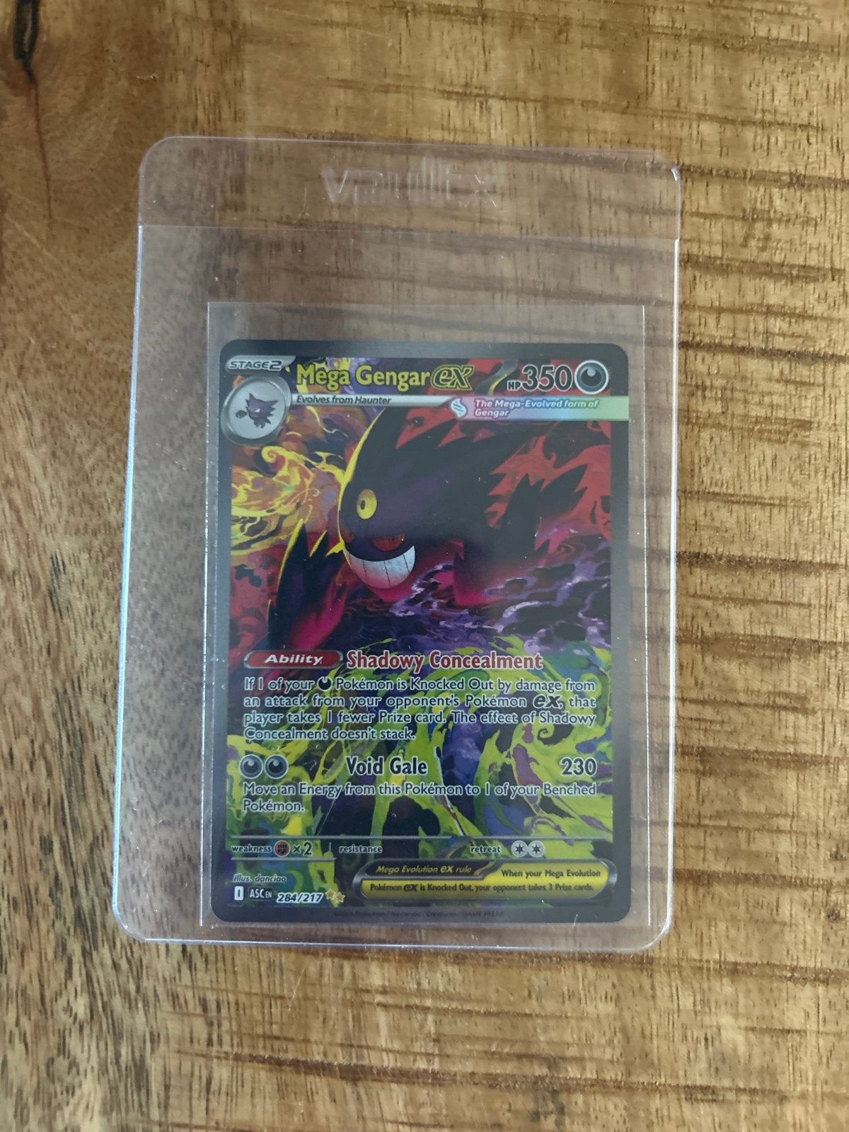 Mega Gengar EX Pokémon Kaart - Packfresh & Near Mint ascendd, Hobby en Vrije tijd, Verzamelkaartspellen | Pokémon, Verzenden, Zo goed als nieuw