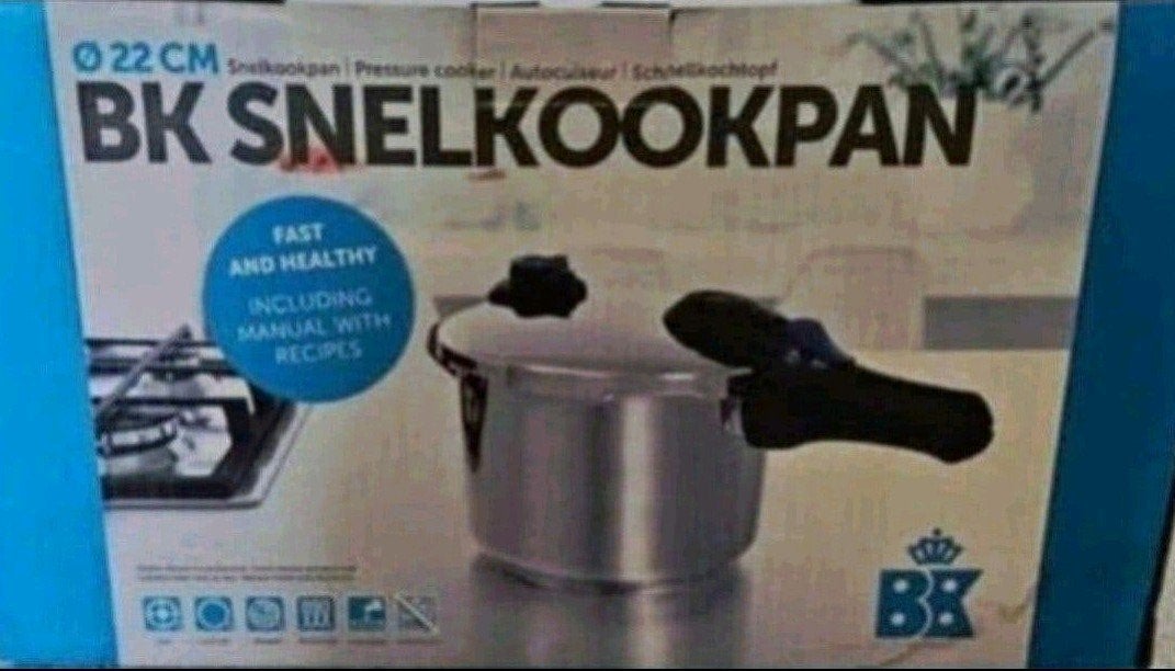 BK Snelkookpan Ø 22 cm - 6L nieuw, Ophalen of Verzenden, Nieuw, BK