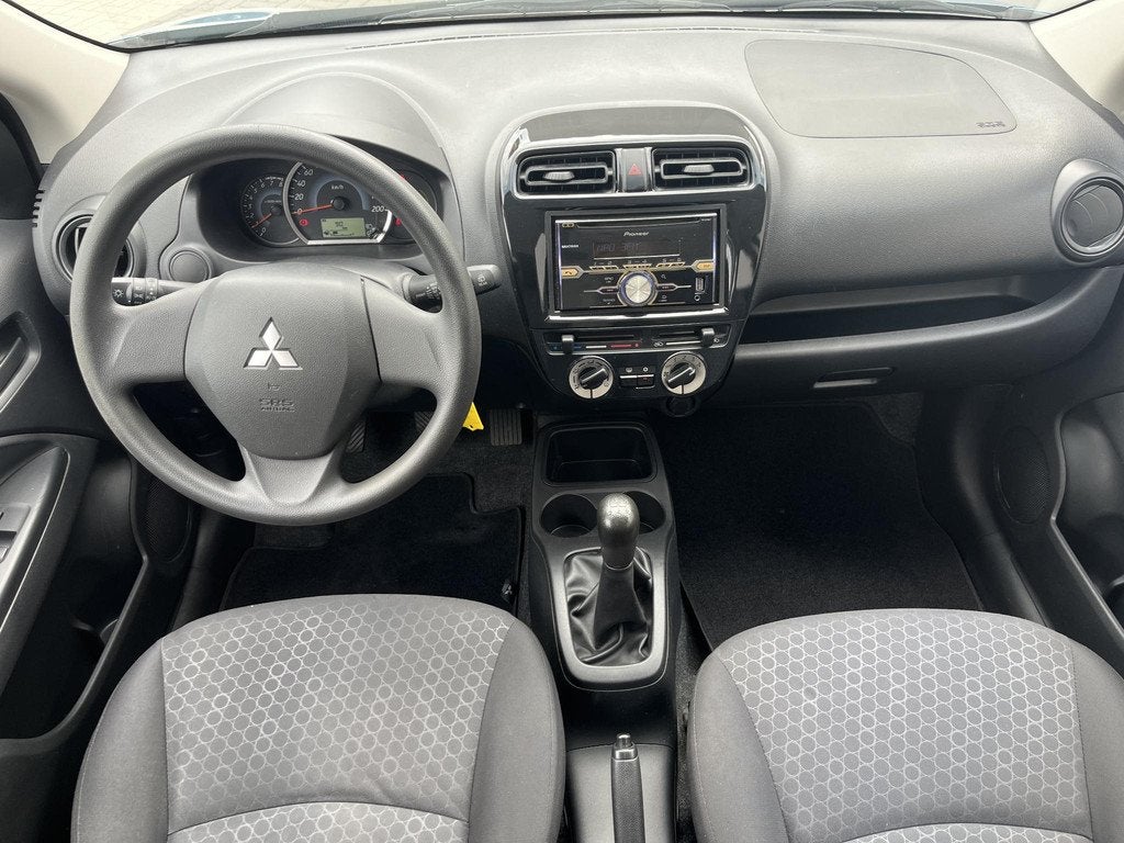 Mitsubishi Space Star 1.0 Inform / 1e Eigenaar / Airco / Ele, Auto's, Mitsubishi, Euro 5, Stof, Gebruikt, Blauw