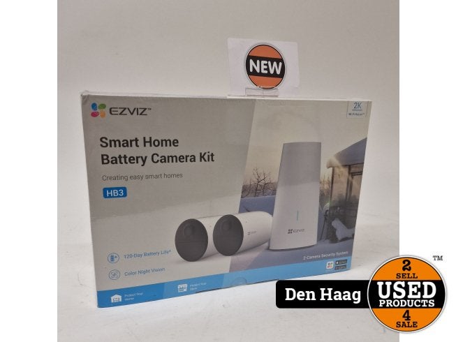 EZVIZ HB3-B2 Batterij aangedreven camera set | Nieuw, Flex Ltd., Nieuw, https://flex.com/contact-us, Nobelstraat 10, 5807 GA Oostrum LB, Limburg, Nederland