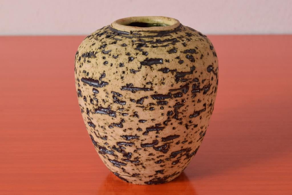 Retro vintage berkenbast vaasje, Antiek en Kunst, Ophalen of Verzenden