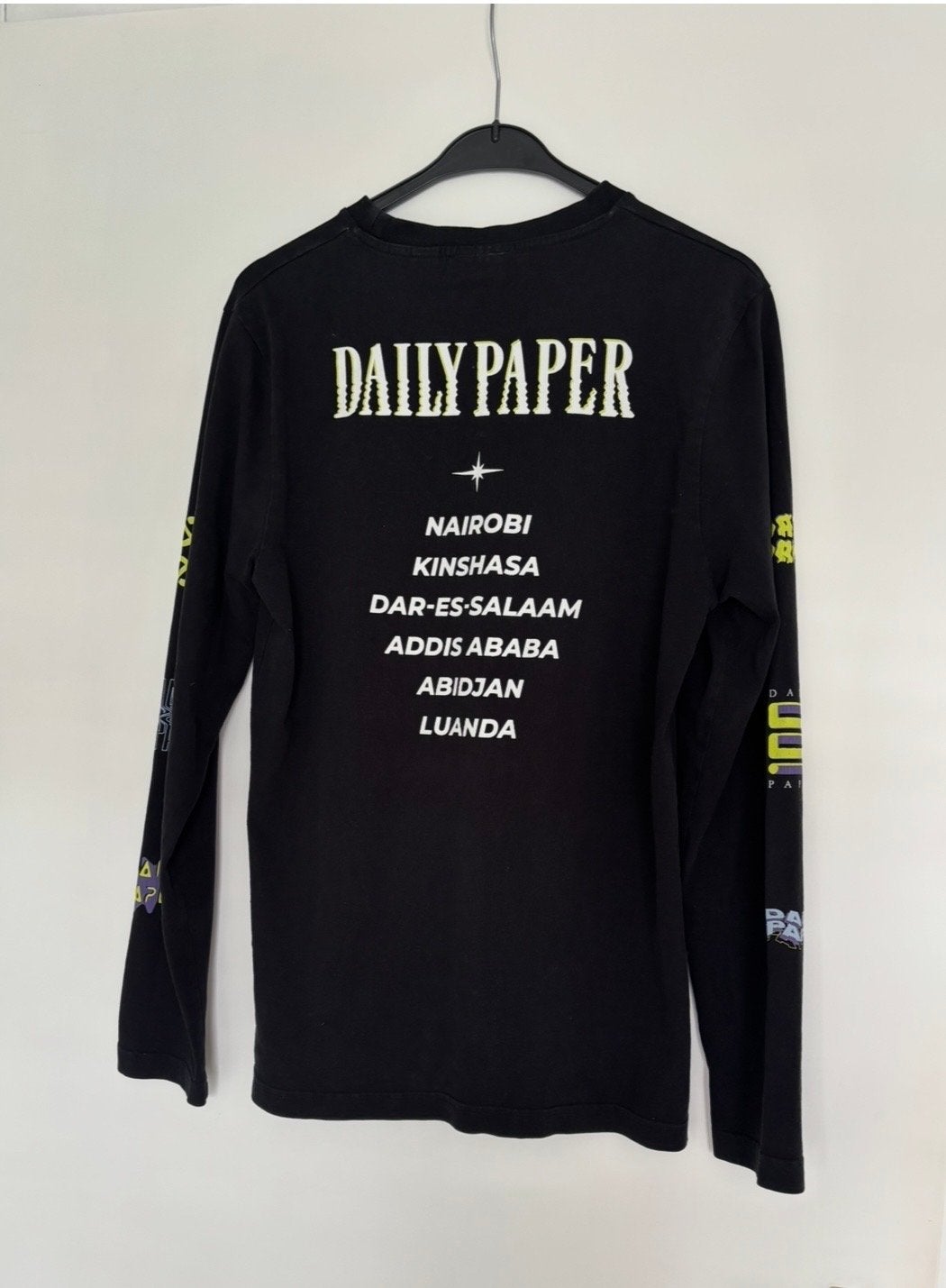 Daily Paper Zwarte Longsleeve Heren Maat M, Ophalen of Verzenden, Zo goed als nieuw, Maat 48/50 (M), Zwart