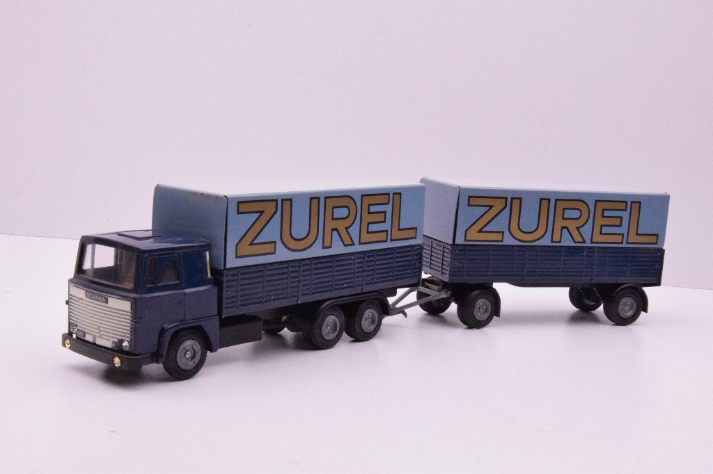 Scania 141- V8  '' Zurel transport ''  Tekno, Ophalen of Verzenden, Zo goed als nieuw, Bus of Vrachtwagen, Tekno