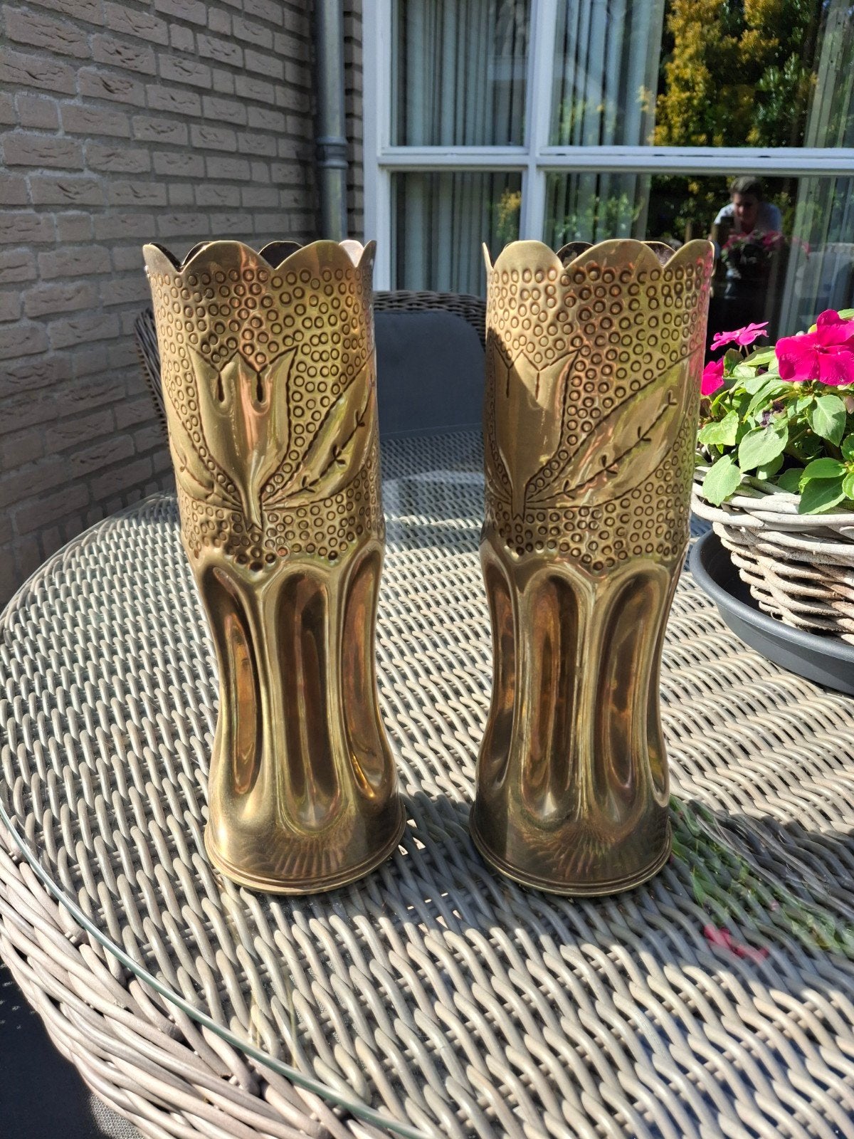 Decoratieve Messing Granaathulzen - Set van 2, Ophalen