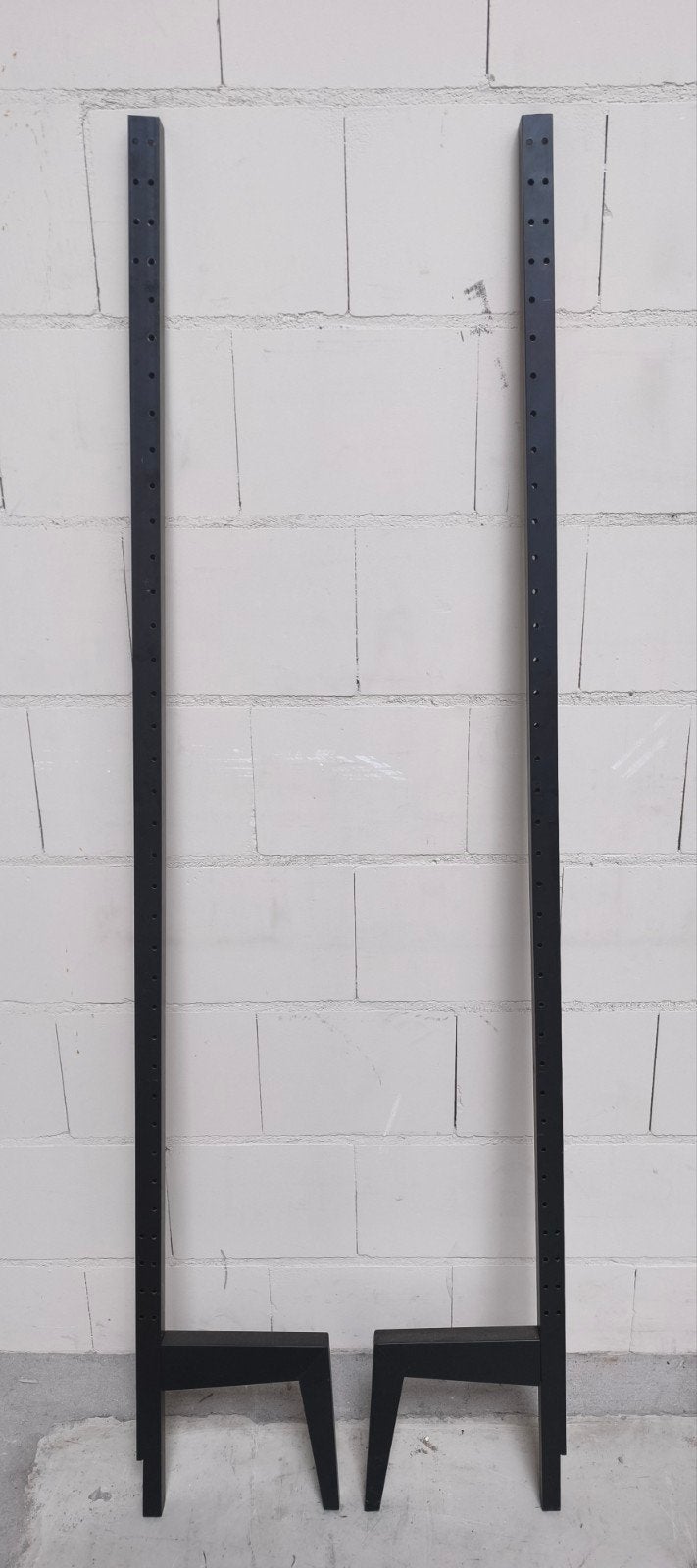 2 metalen Poul Cadovius staanders voor Royal wandsysteem, Ophalen, Minder dan 150 cm, Metaal, 150 tot 200 cm