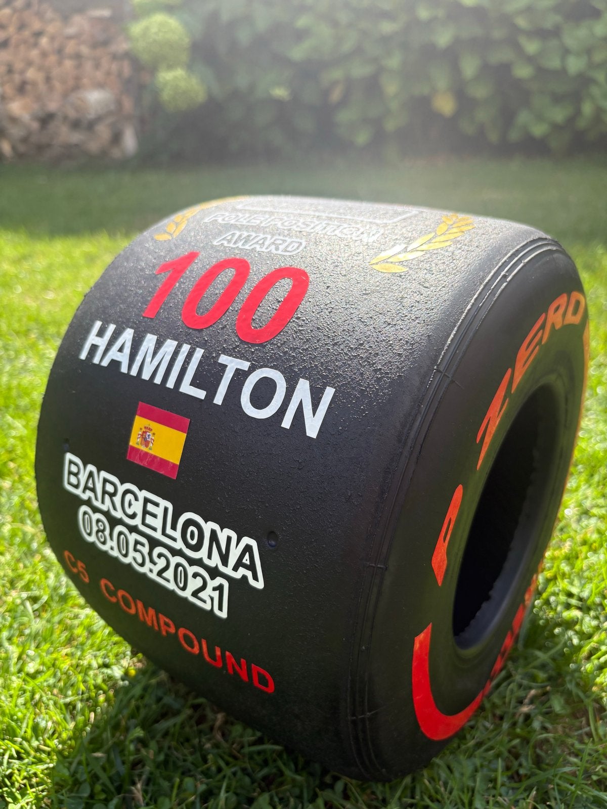 Pirelli F1 Pole Position Award 100 Hamilton Barcelona 2021, Ophalen of Verzenden, Zo goed als nieuw, Formule 1