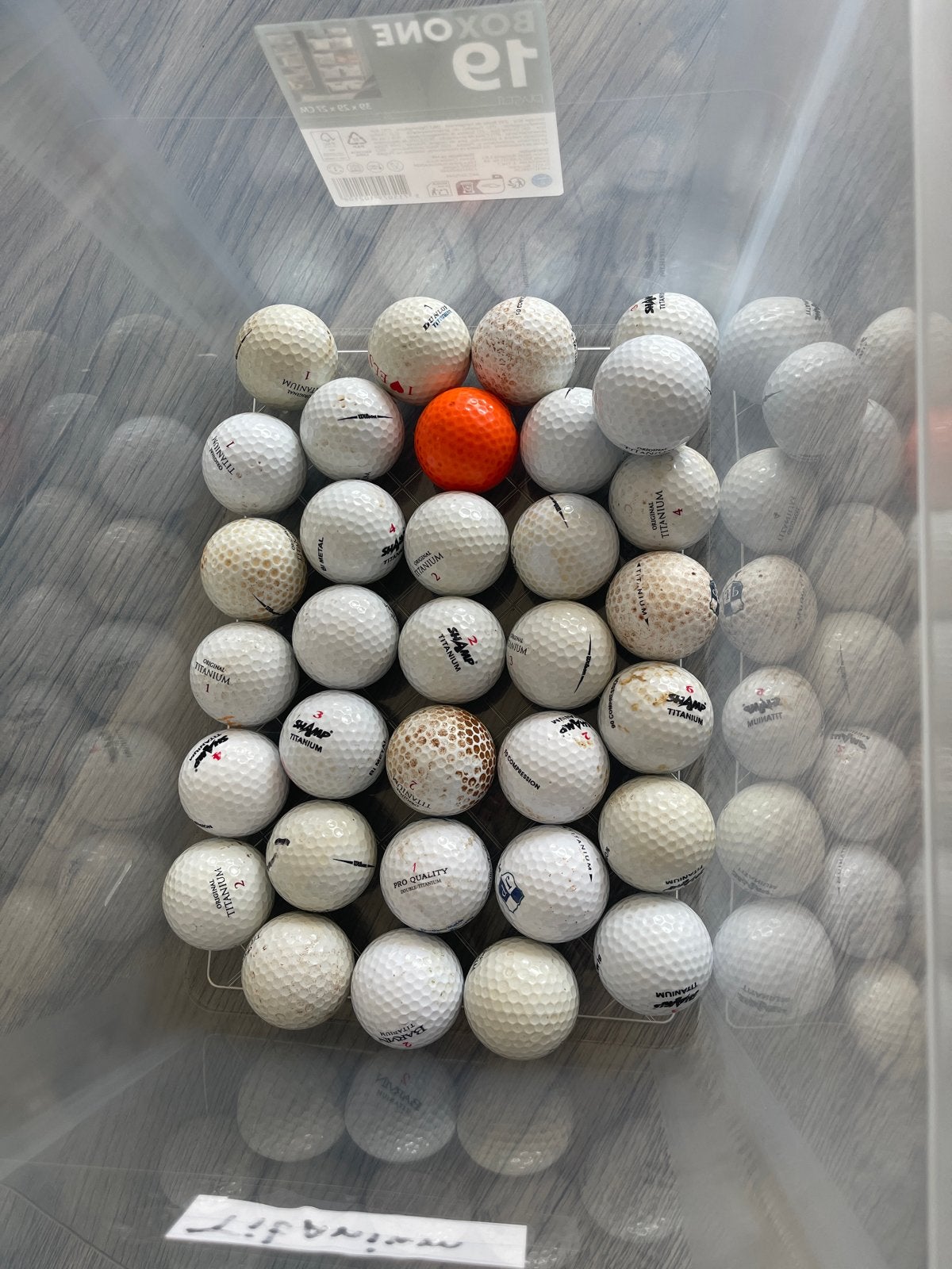 Titanium golfballen, Sport en Fitness, Golf, Ophalen, Gebruikt, Bal(len), Overige merken