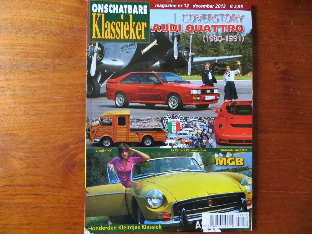 Onschatbare Klassieker 12 2012 Audi Quattro, 65 jr HY, MG, Boeken, Ophalen of Verzenden, Nieuw, Audi