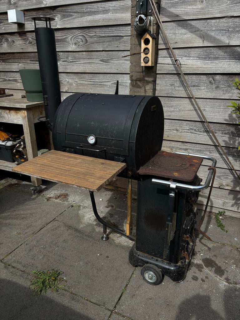 Unieke BBQ rookoven, Tuin en Terras, Ophalen, Gebruikt