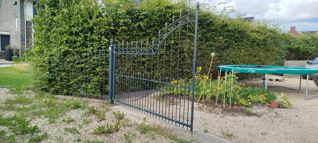 Sierhekwerk, Tuin en Terras, Tuinhekken en Hekwerk, Gebruikt, Sierhekwerk, IJzer, Met poort, Ophalen
