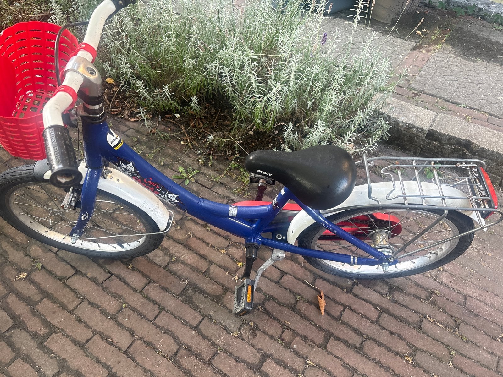 Puky kinderfiets 20 inch met mandje en bagagedrager, Ophalen, Gebruikt, Terugtraprem, 16 tot 20 inch