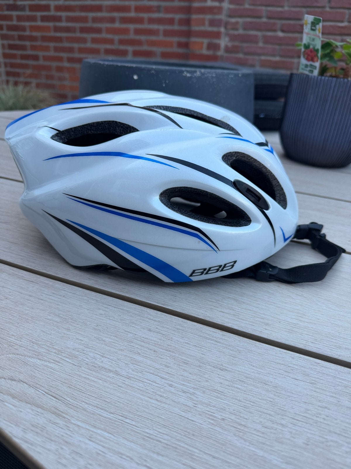 BBB Fietshelm - Wit/Blauw, Ophalen of Verzenden, Gebruikt, Overige maten, Heer of Dame