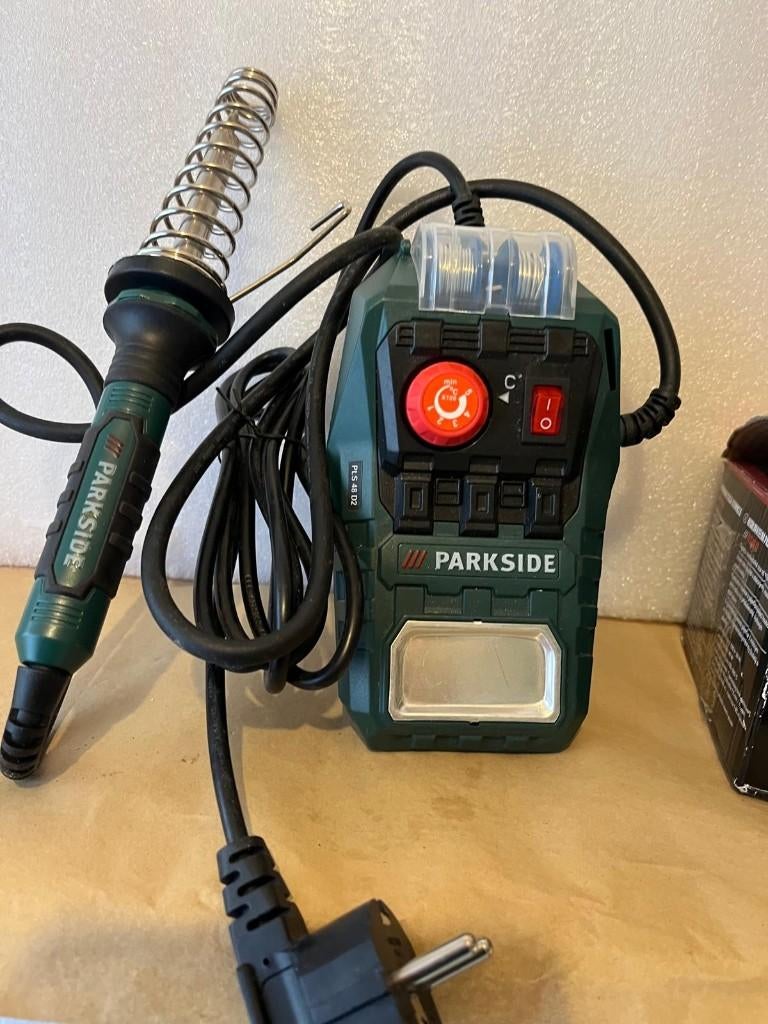 Parkside PLS 48 D2 soldeerstation met benodigheden., Doe-het-zelf en Verbouw, Gereedschap | Lasapparaten, Ophalen of Verzenden