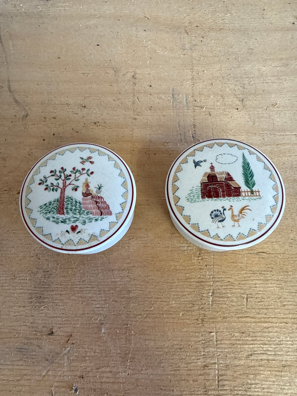 Villeroy & Boch American Sampler Vitro-Porselein Doosjes, Ophalen of Verzenden