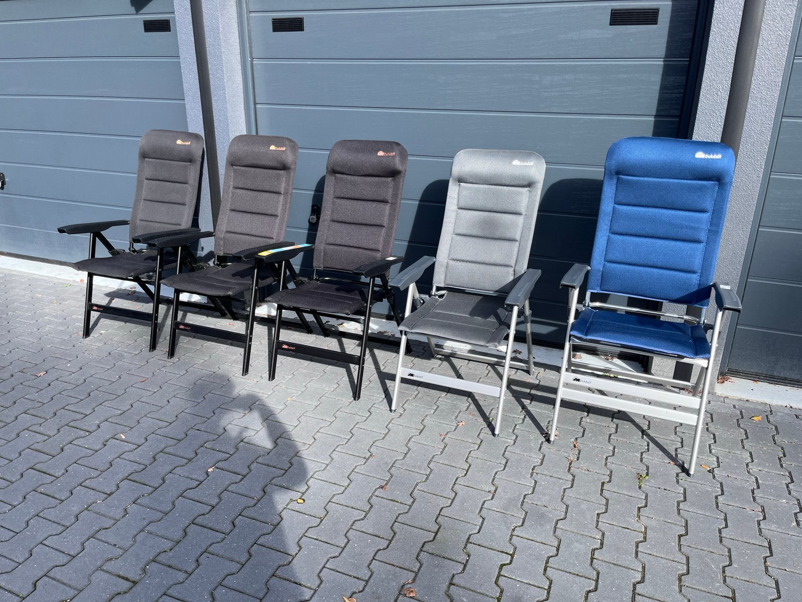 Dukdalf campingstoelen Div. Kleuren 5x, Ophalen of Verzenden, Gebruikt, Campingstoel