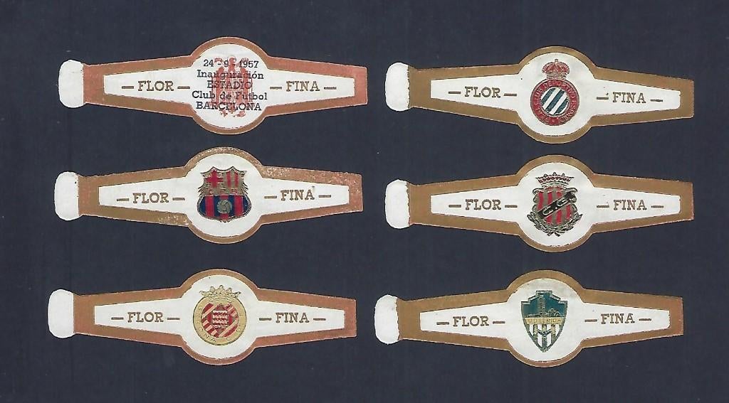 MARCA FLOR CUBA, ESCUDOS DE FUTBOL, SERIE CUBANA COMPLETA, Verzenden, Nieuw, Sigarenbandjes