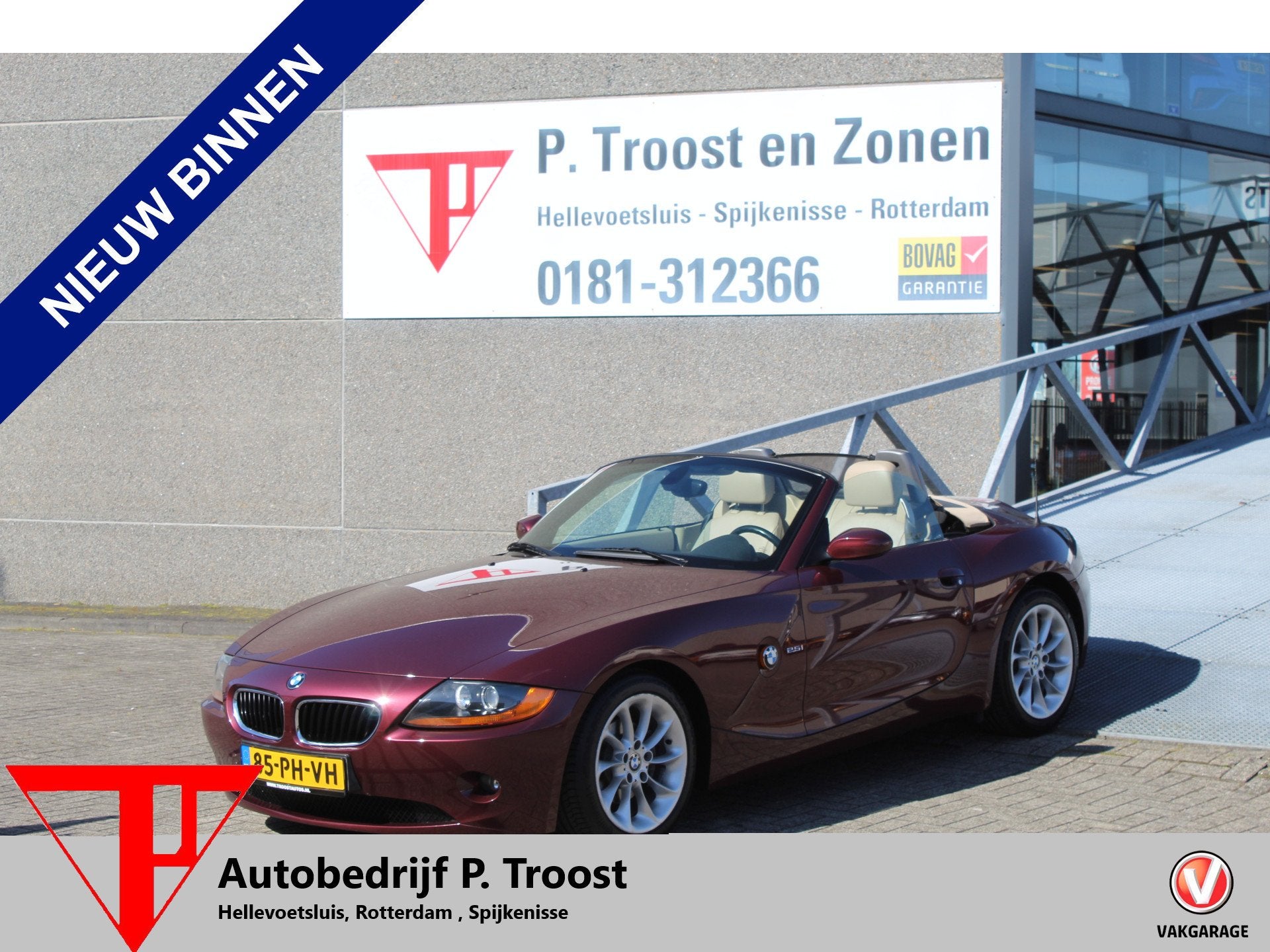 BMW Z4 Roadster 2.5i S Automaat Incl. Hardtop|Nederlandse au, Auto's, BMW, 12 maanden, Achterwielaandrijving, Gebruikt, Beige