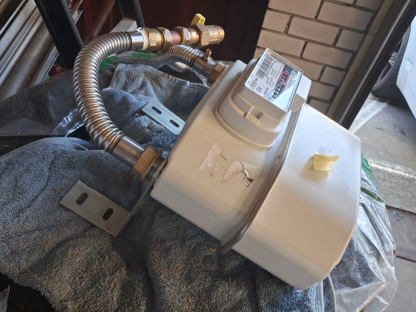 Gas meter, Ophalen, Nieuw