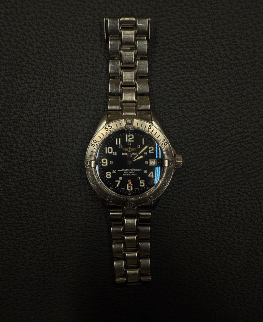 Breitling superocean, Ophalen of Verzenden, Zo goed als nieuw, Staal, Breitling