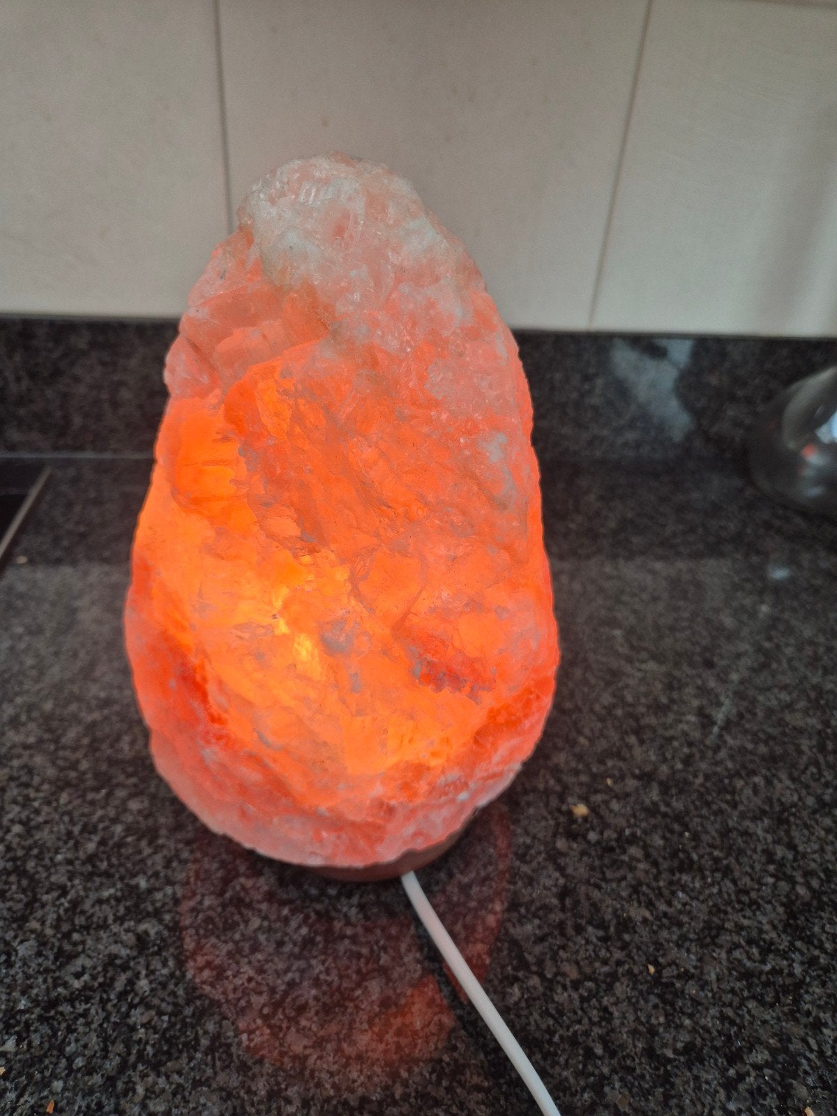 Himalaya Zoutlamp - Natuurlijke Sfeer en Welzijn, Overige merken, Overige fittingen, Zo goed als nieuw, Oranje