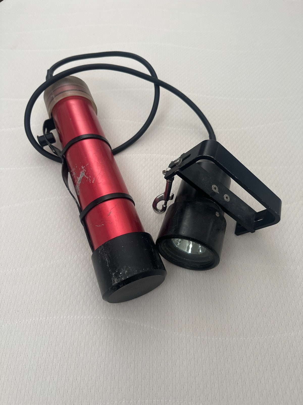 Zelfgemaakte duiklamp - defect, Watersport en Boten, Duiken, Ophalen, Gebruikt, Duiklamp