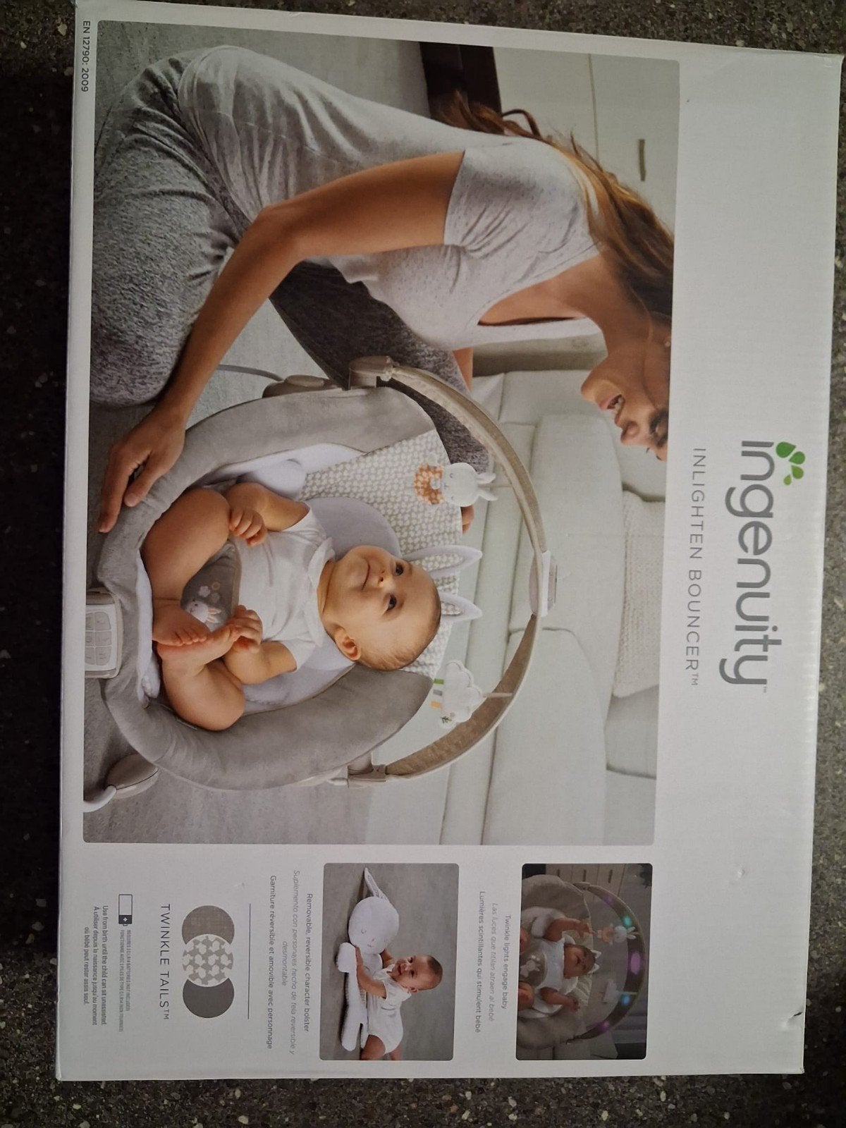 Ingenuity InLighten Bouncer- Babywipstoel met licht en muzie, Ophalen of Verzenden