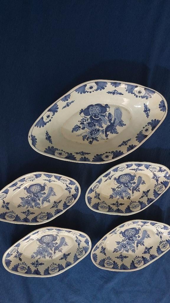 delfsblauw servies, Ophalen