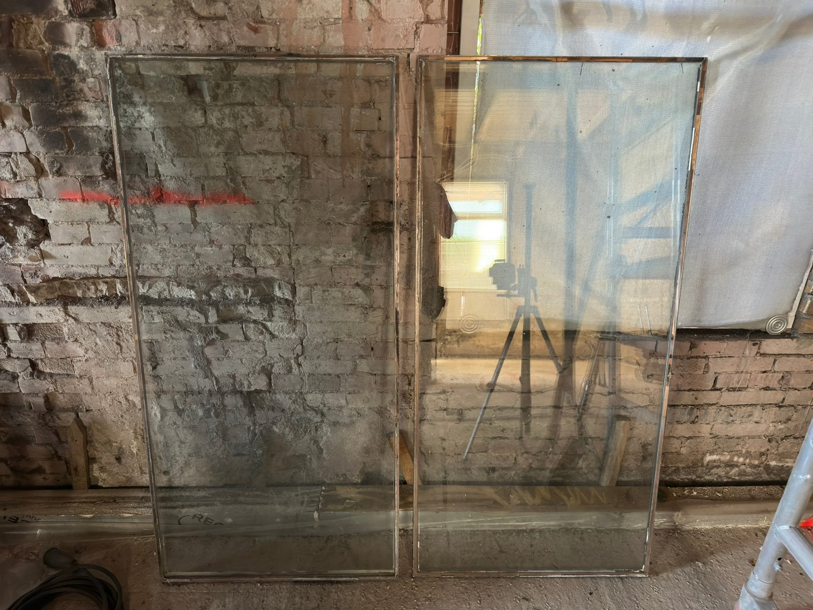 3x dubbel glas voor van erker., Doe-het-zelf en Verbouw, Ophalen, 160 cm of meer, Zo goed als nieuw, Glasplaat