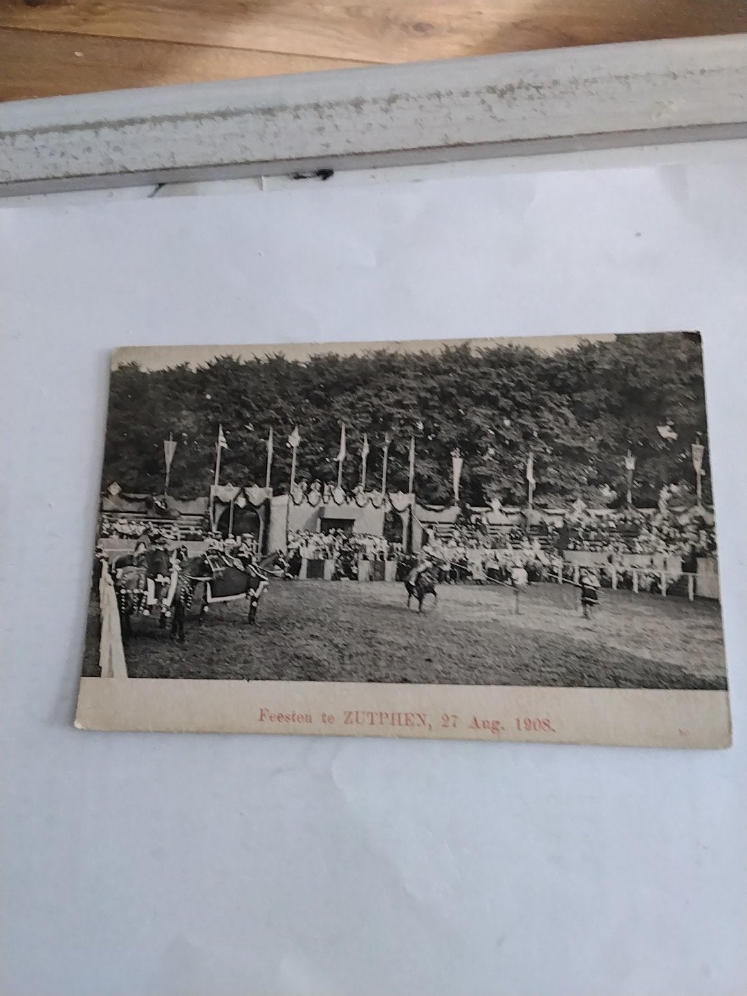 Oude briefkaart Feesten te Zutfen 27 Aug. 1908, Verzamelen, Ansichtkaarten | Nederland, Ophalen of Verzenden, Voor 1920, Ongelopen