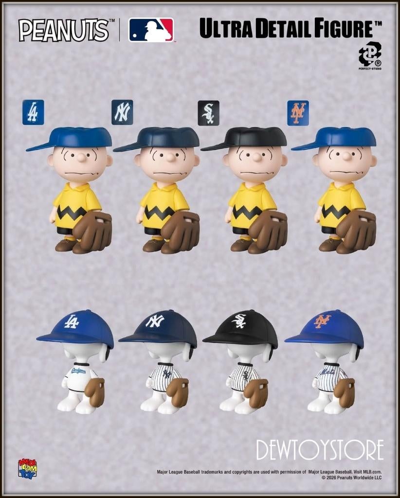 [Pre-order] UDF - MLB x Peanuts - Charlie Brown / Snoopy, Verzamelen, Poppetjes en Figuurtjes, Verzenden, Nieuw