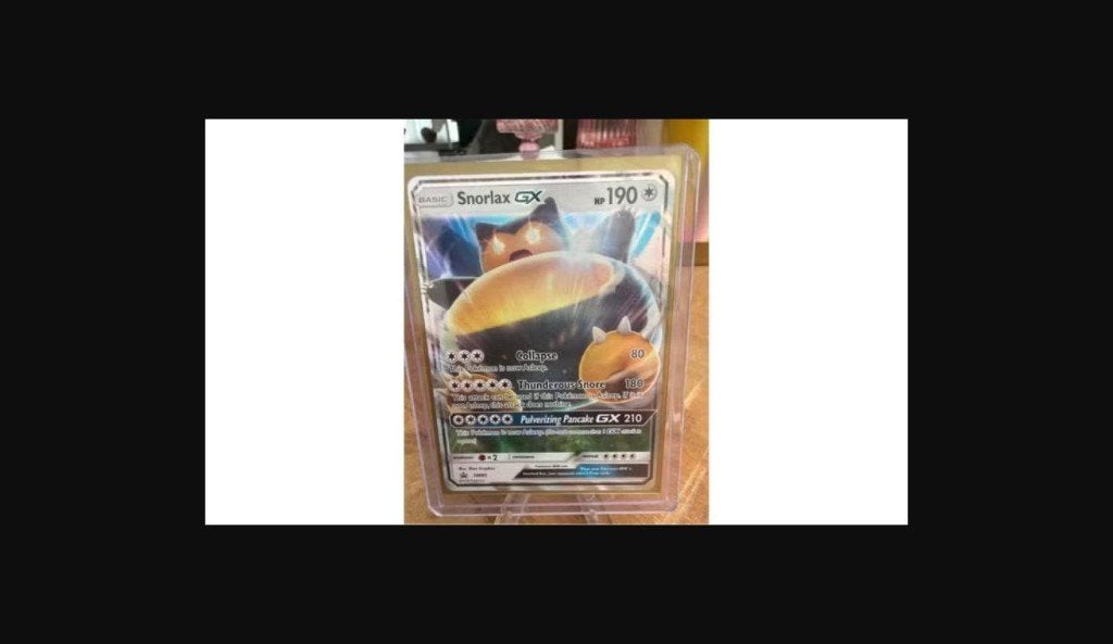 Snorlax GX – Black Star Promo – SM05, Ophalen of Verzenden, Zo goed als nieuw, Losse kaart