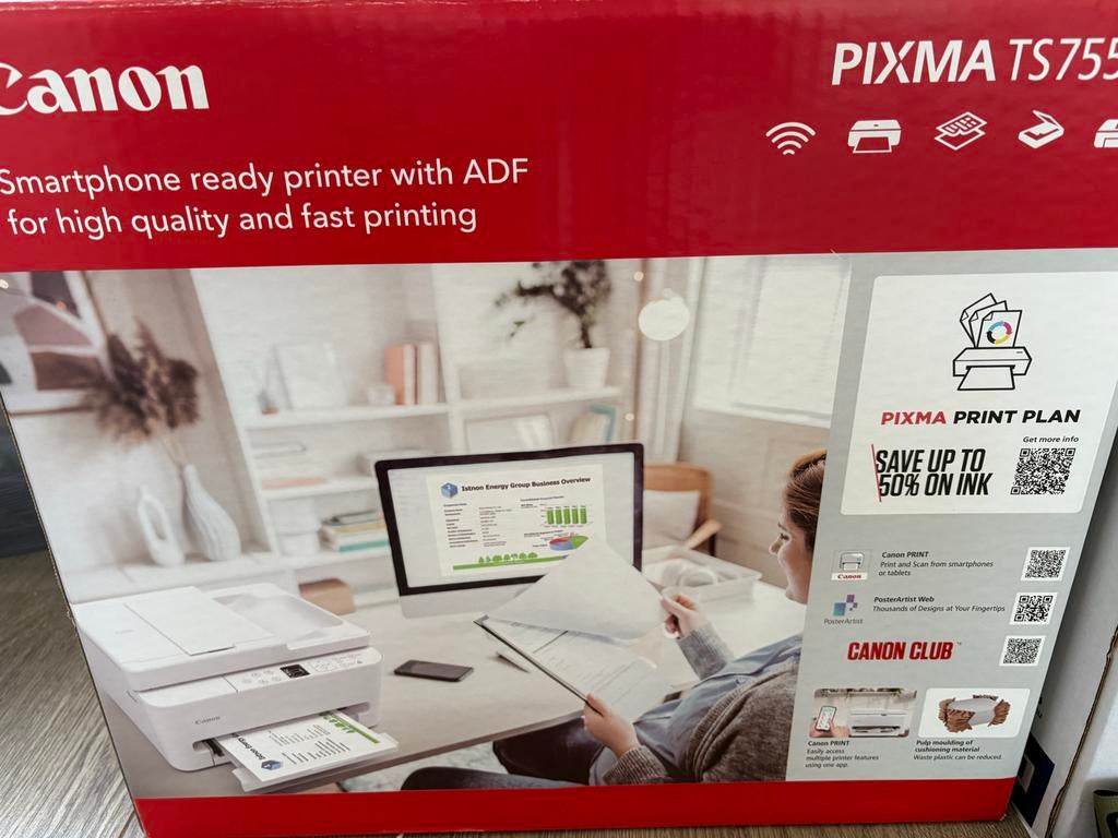 Canon Pixma TS7551i zo goed als nieuwe printer, Computers en Software, Printers, Ophalen, Inkjetprinter, All-in-one, Kleur printen
